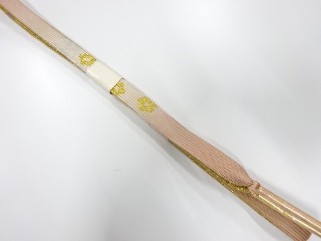 JAPANESE KIMONO / UNUSED KOREI HAND-TIED OBIJIME